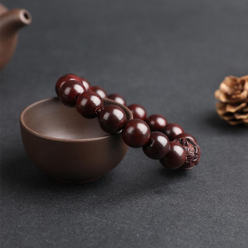 Bracelet en bois de santal, perles de méditation bouddhistes - Paix et concentration