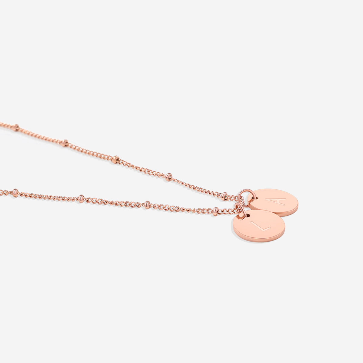 Collier délicat avec disque initial