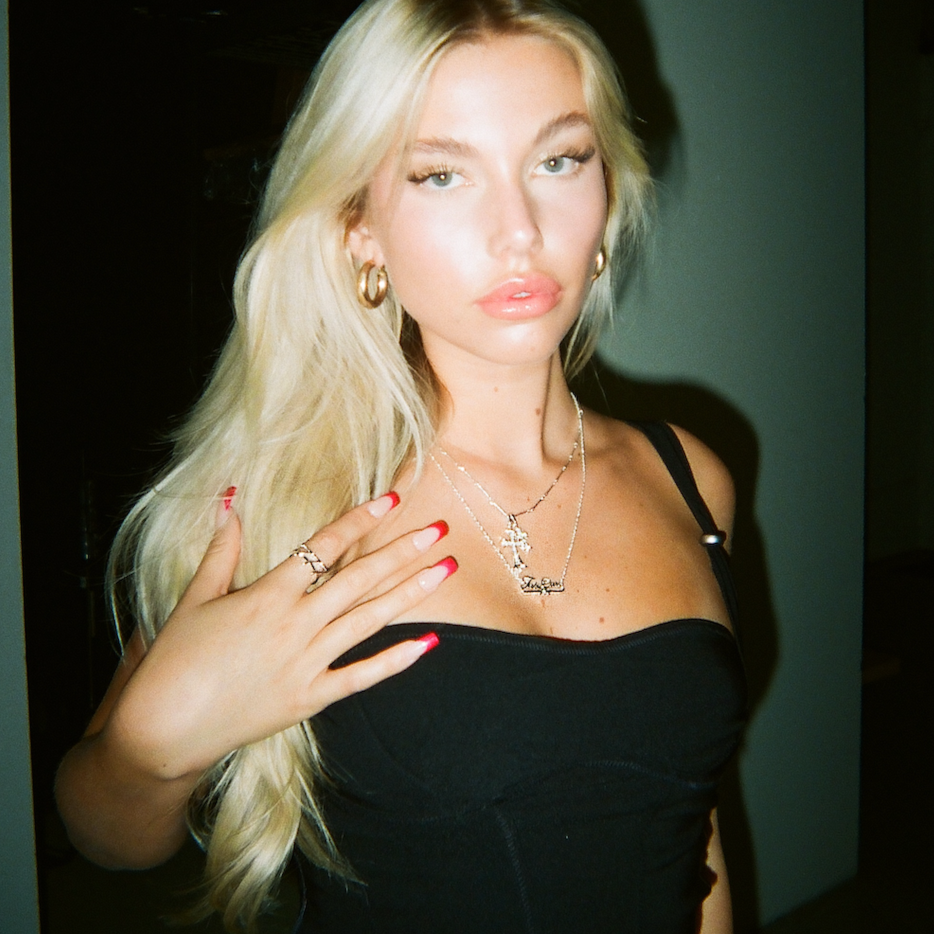 Collier pendentif double croix