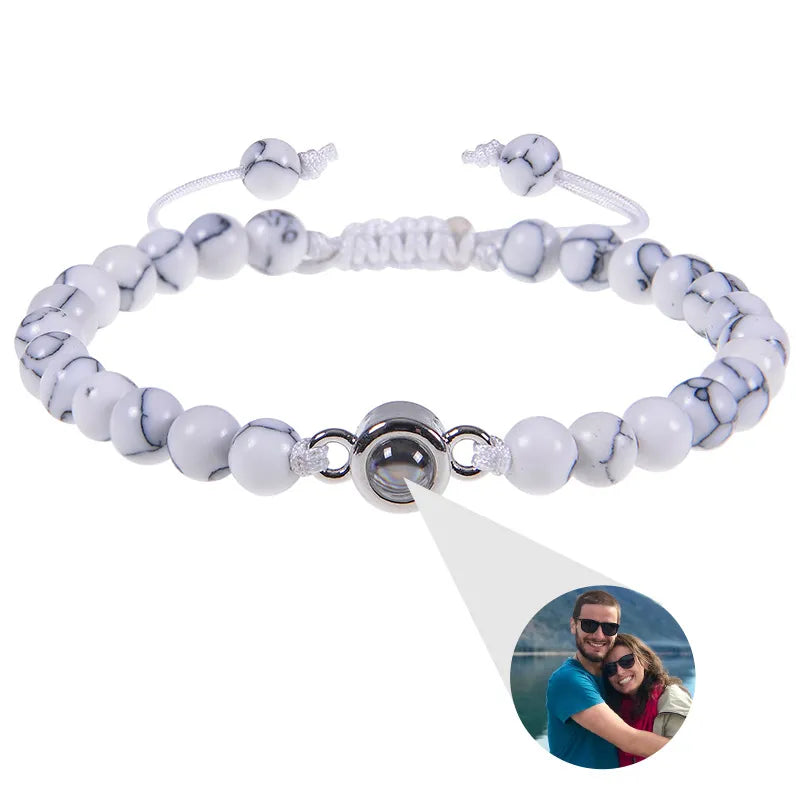 Bracelet de projection de perles assorties