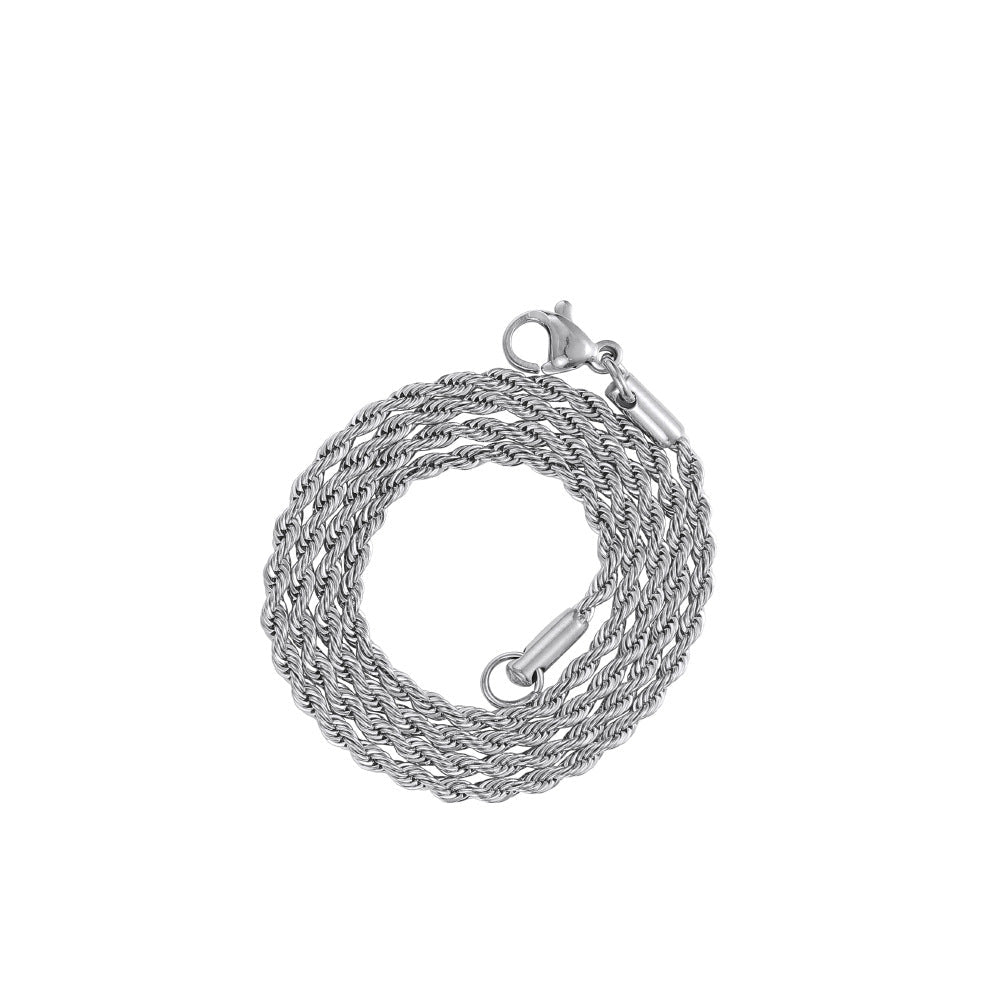 Collier chaîne en corde