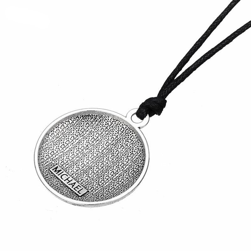 Collier de protection avec amulette du sceau de l'archange Michel