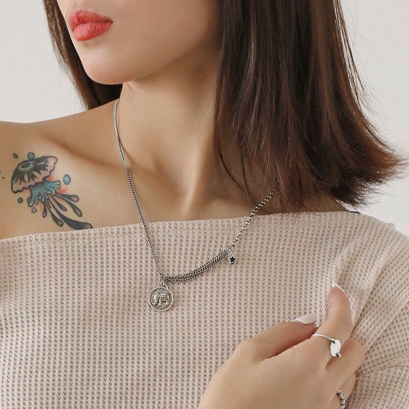 Collier éléphant en argent - Symbole de chance et de fortune