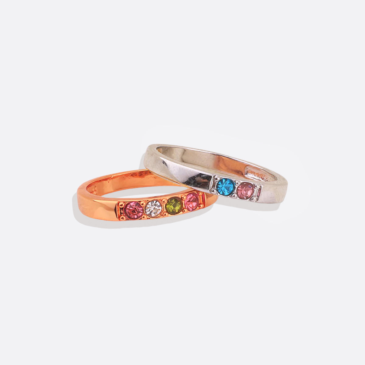 Bague empilable avec pierres de naissance