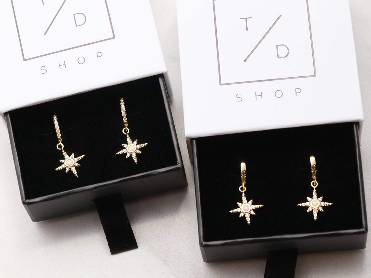 Starburst Huggie Earrings