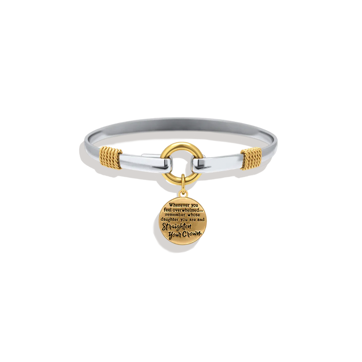 Redressez votre couronne - Bracelet à breloques bicolore