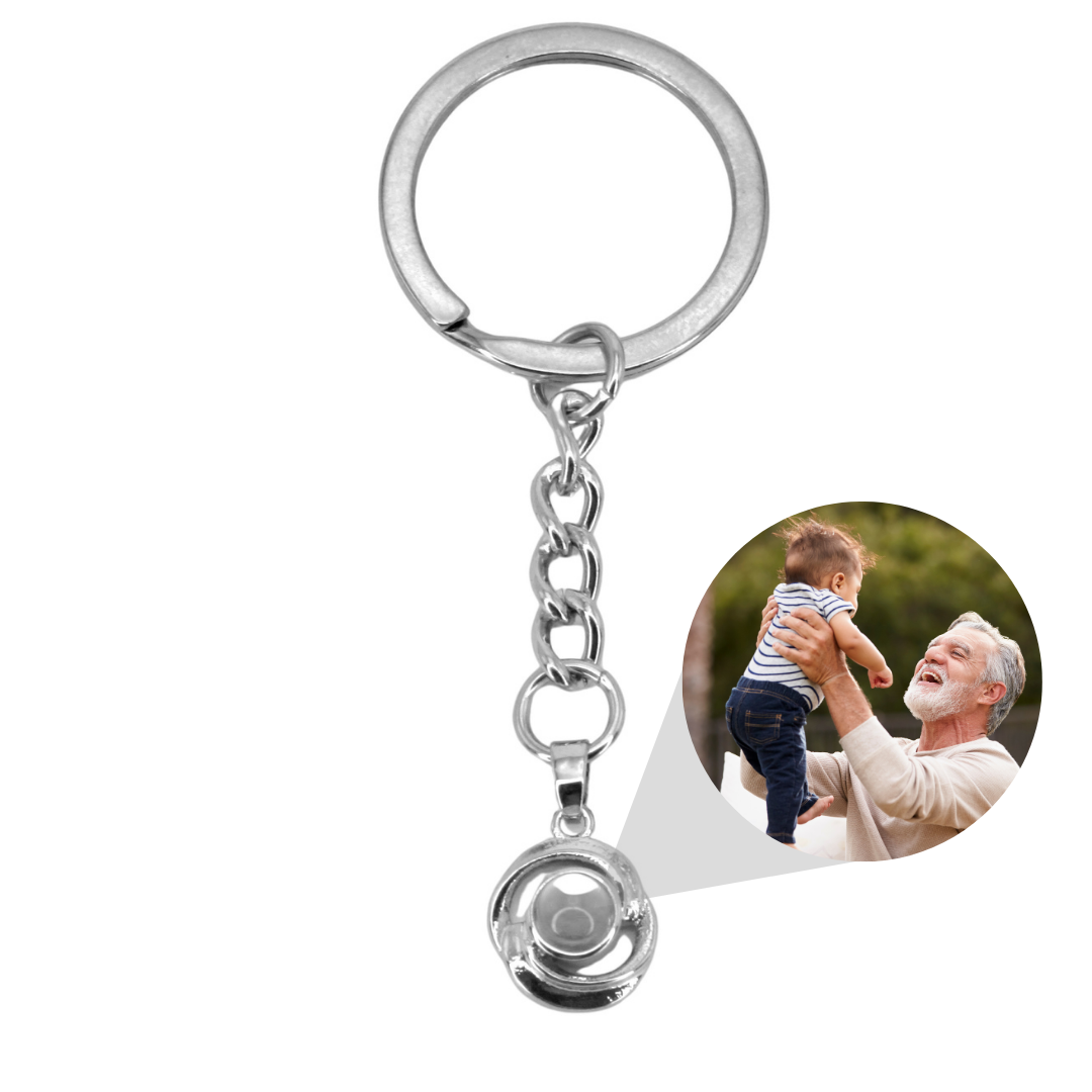 Porte-clés à projection tourbillonnante