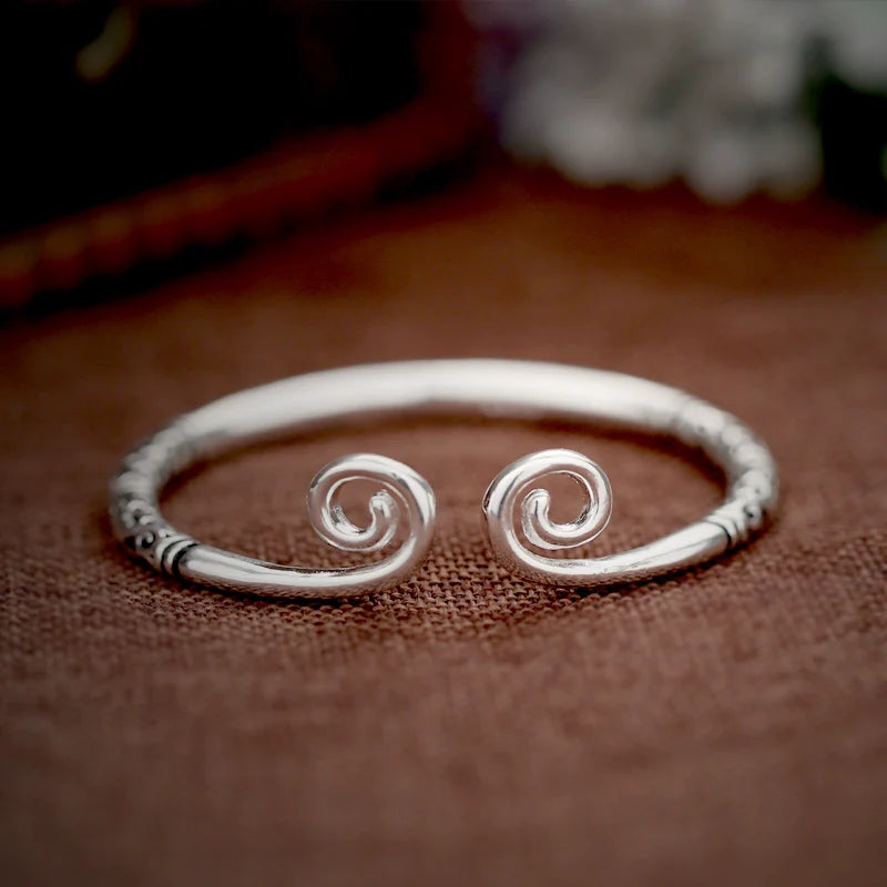 Bracelet Roi Singe en argent S925, fait à la main, bracelet couple avec sort de serrage