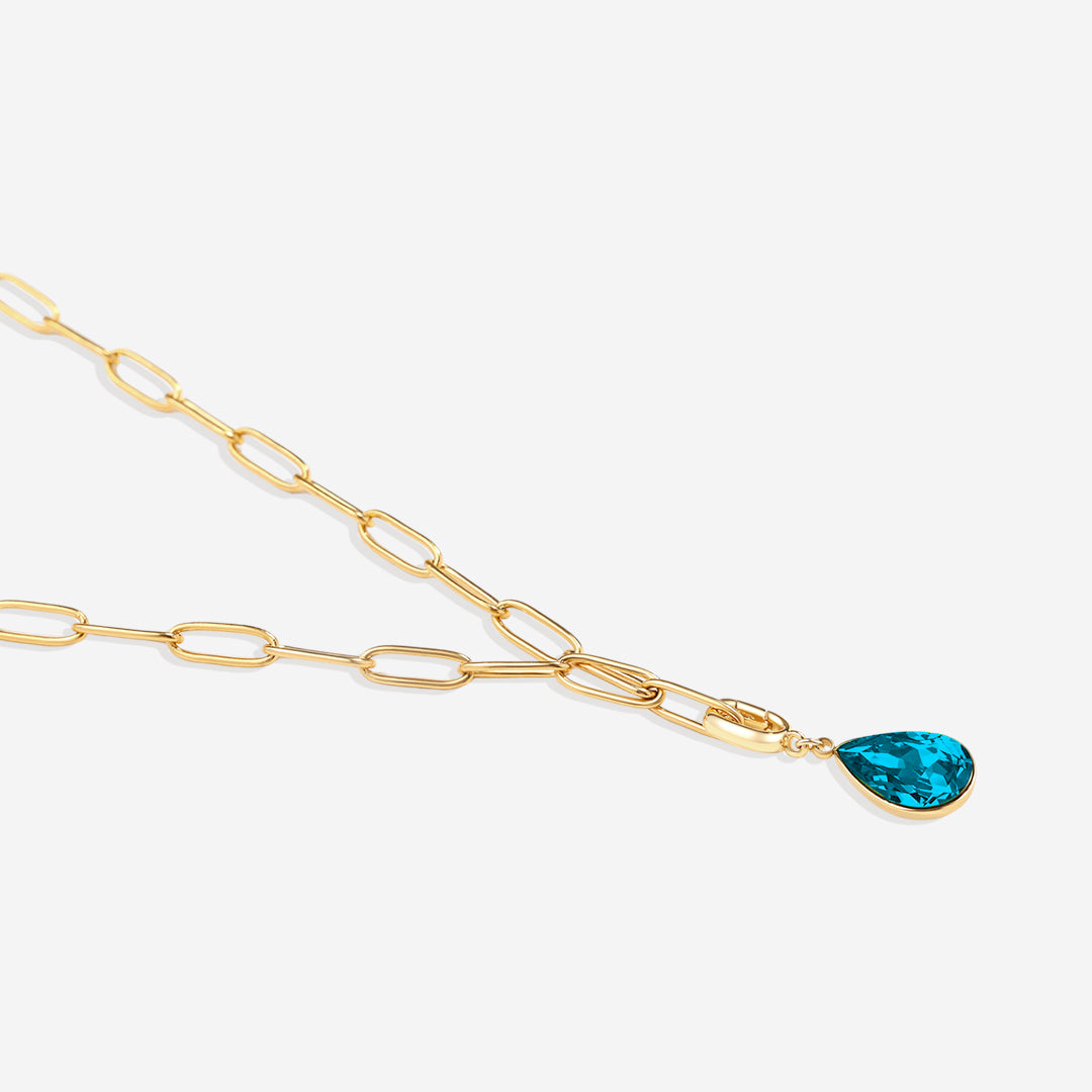 Teardrop Birthstone Charm