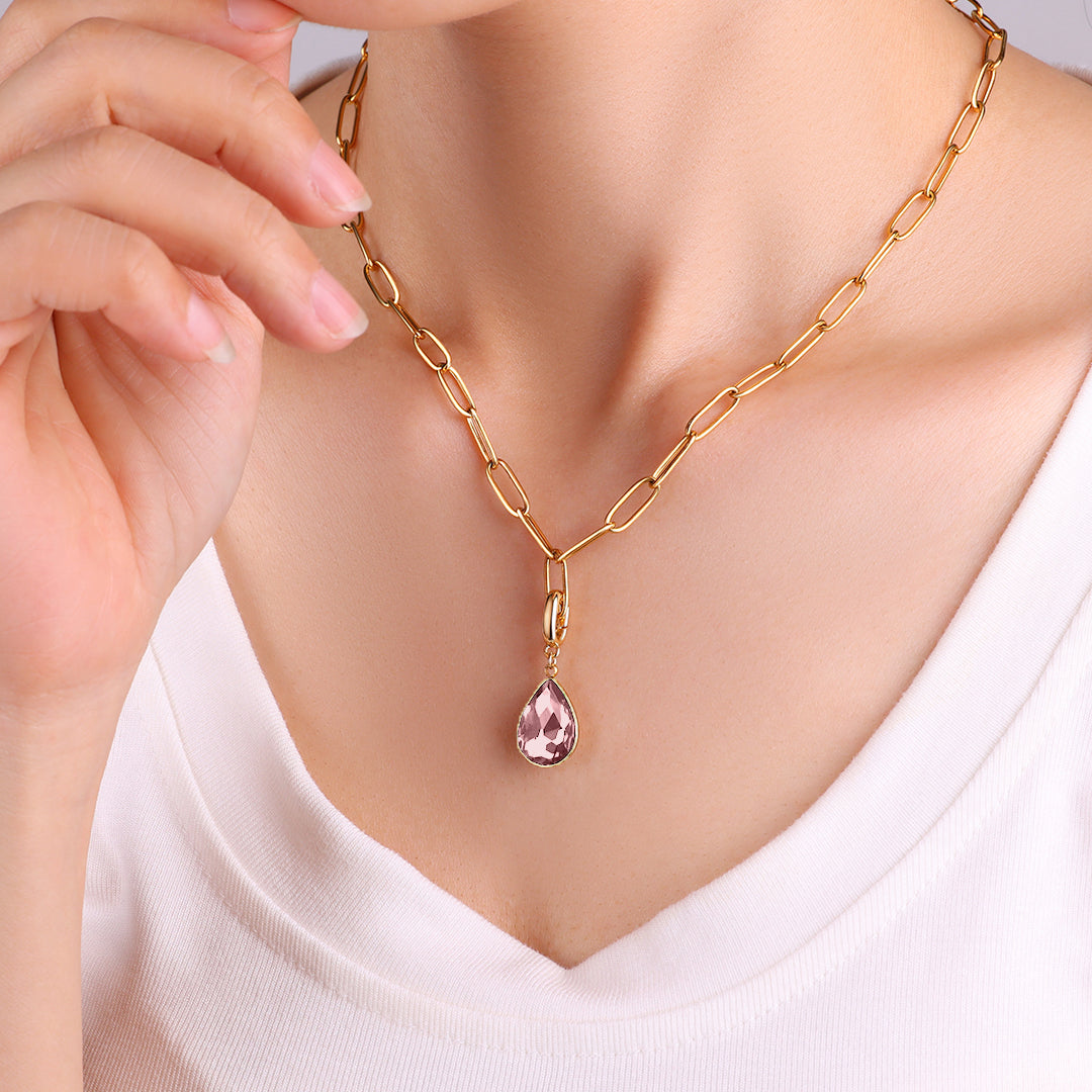 Teardrop Birthstone Charm