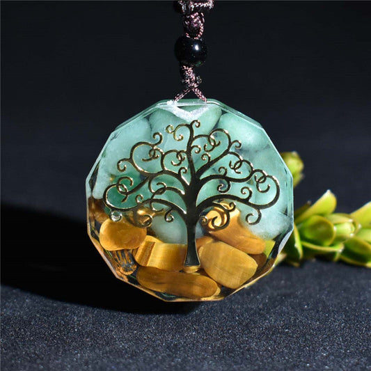 Collier en orgonite Arbre de vie - Protection énergétique