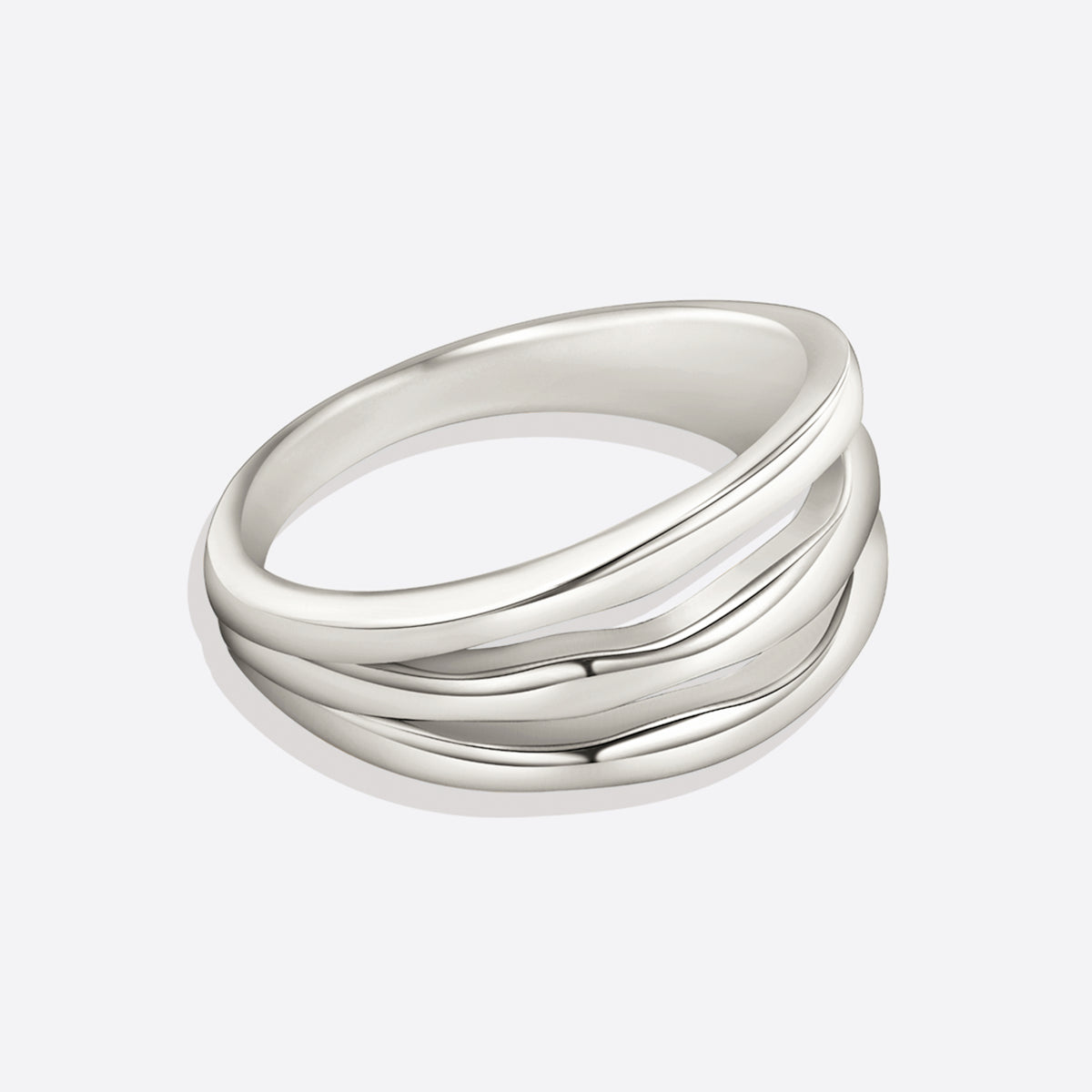 Bague triple en or vermeil