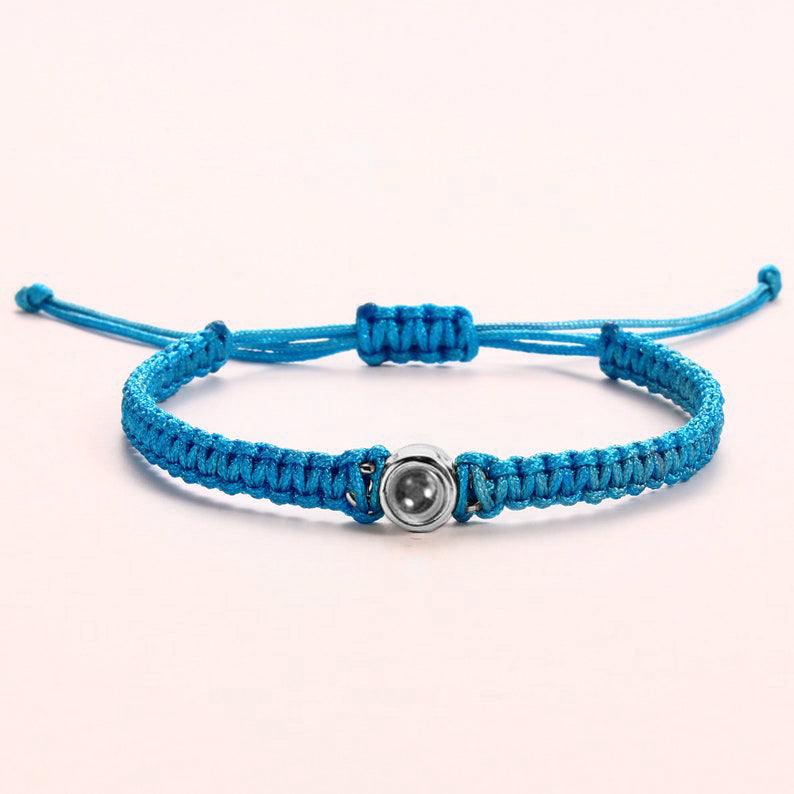 Personalized Braided Photo Bracelet