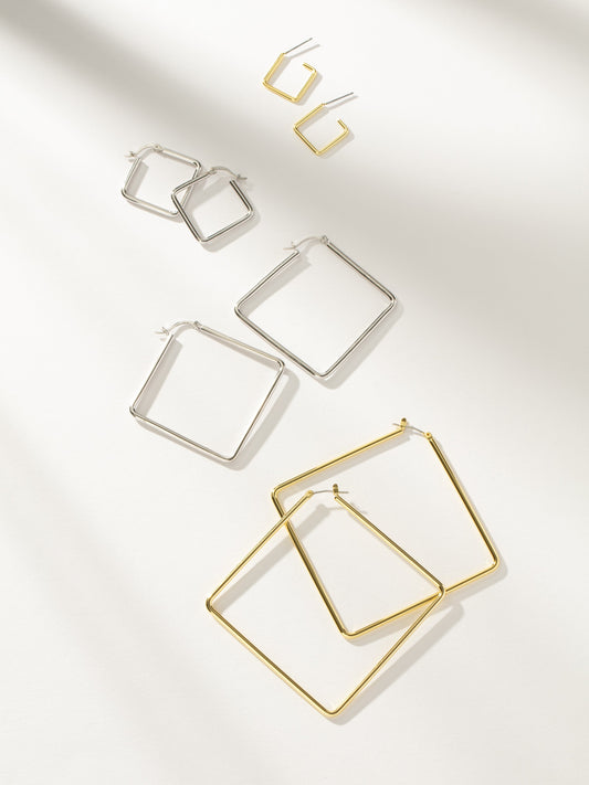 Boucles d'oreilles créoles Girl Boss