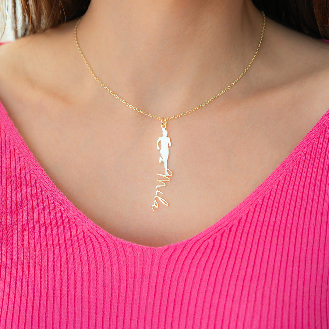 Runner Name Necklace