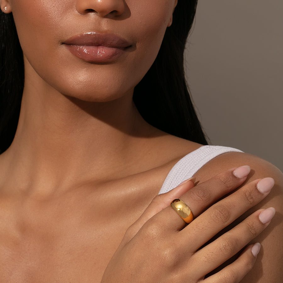 Bague Dome Vermeil