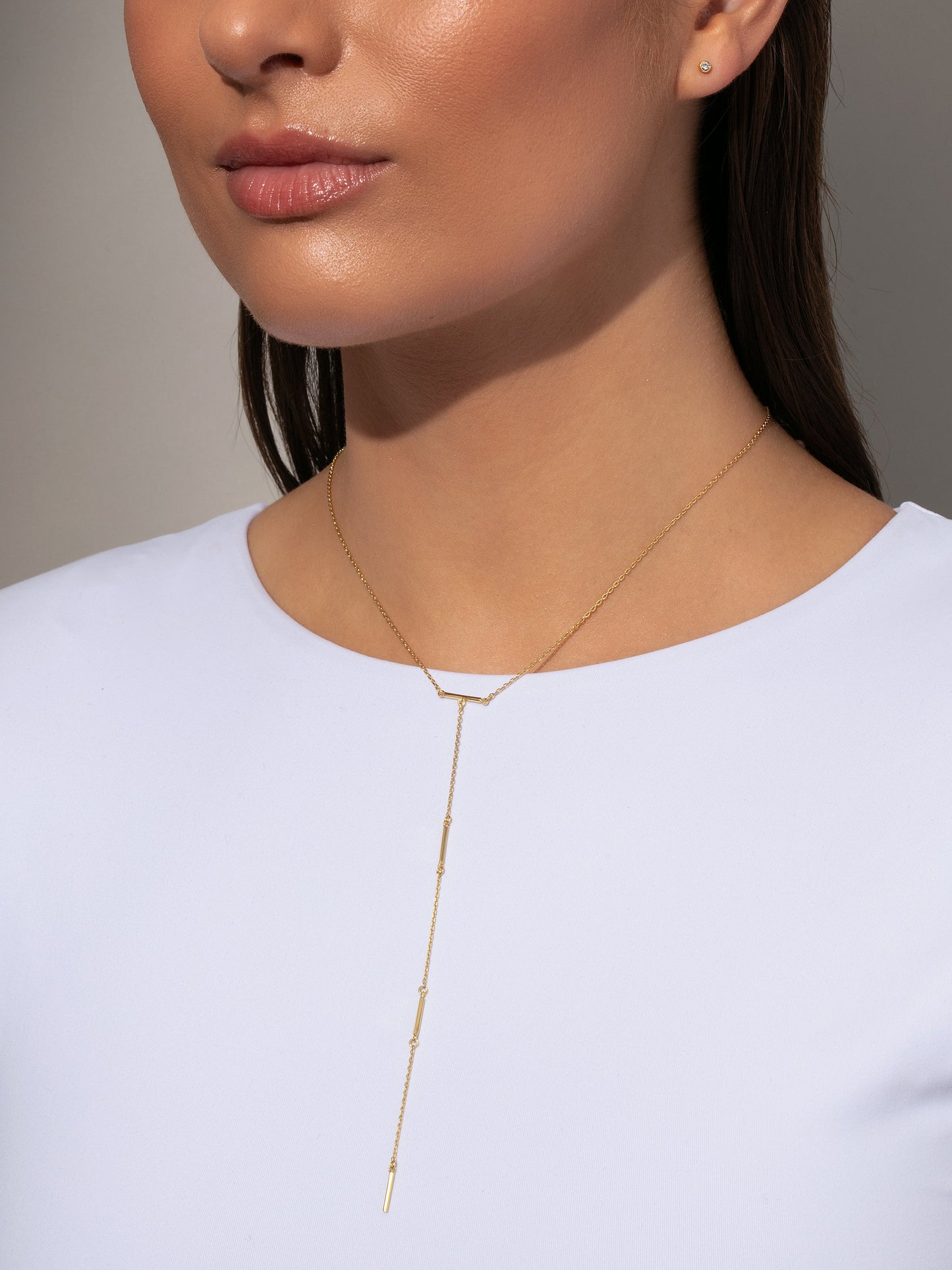Collier Lariat Vermeil Levels