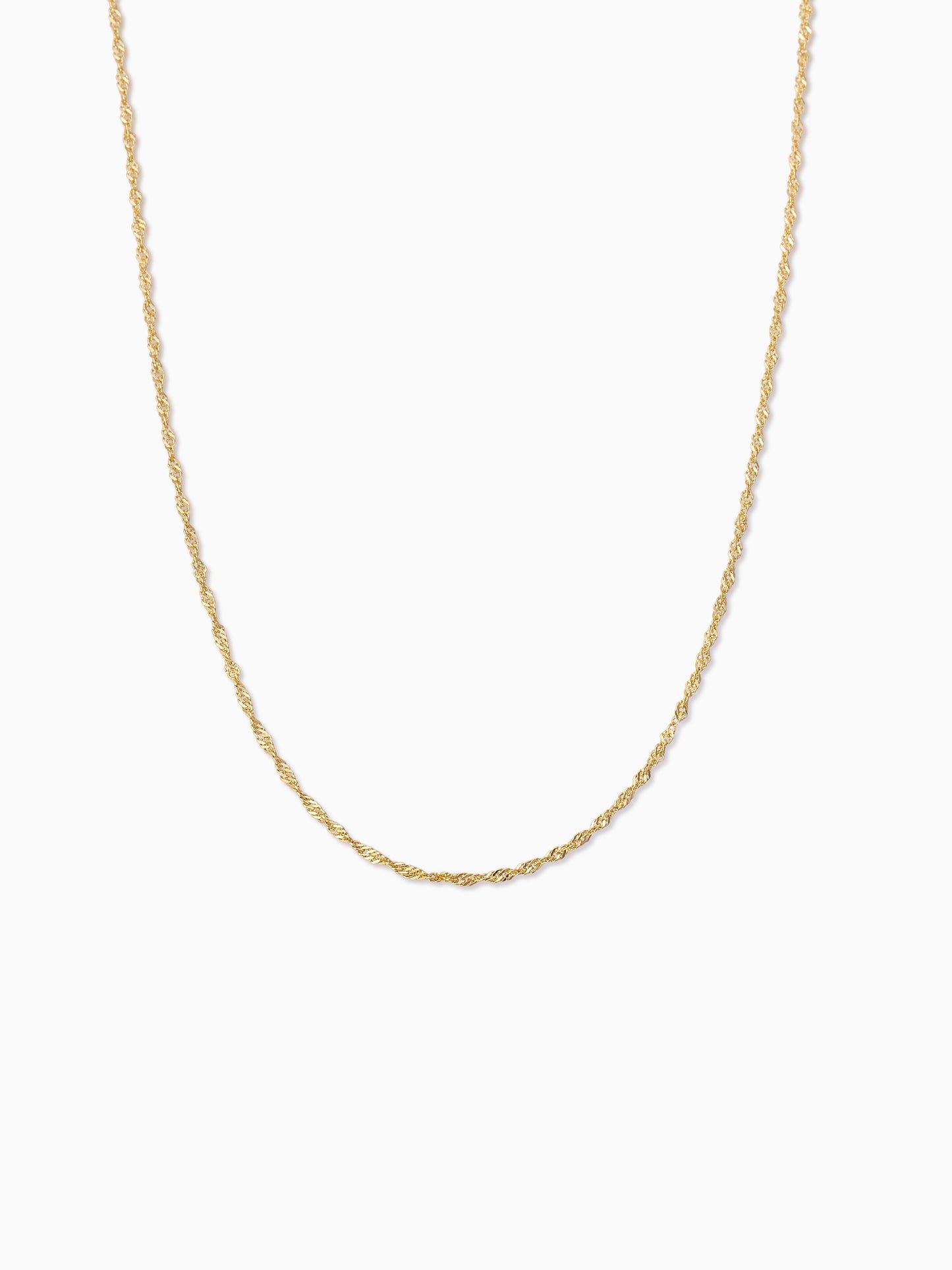 Collier en vermeil à chaîne torsadée