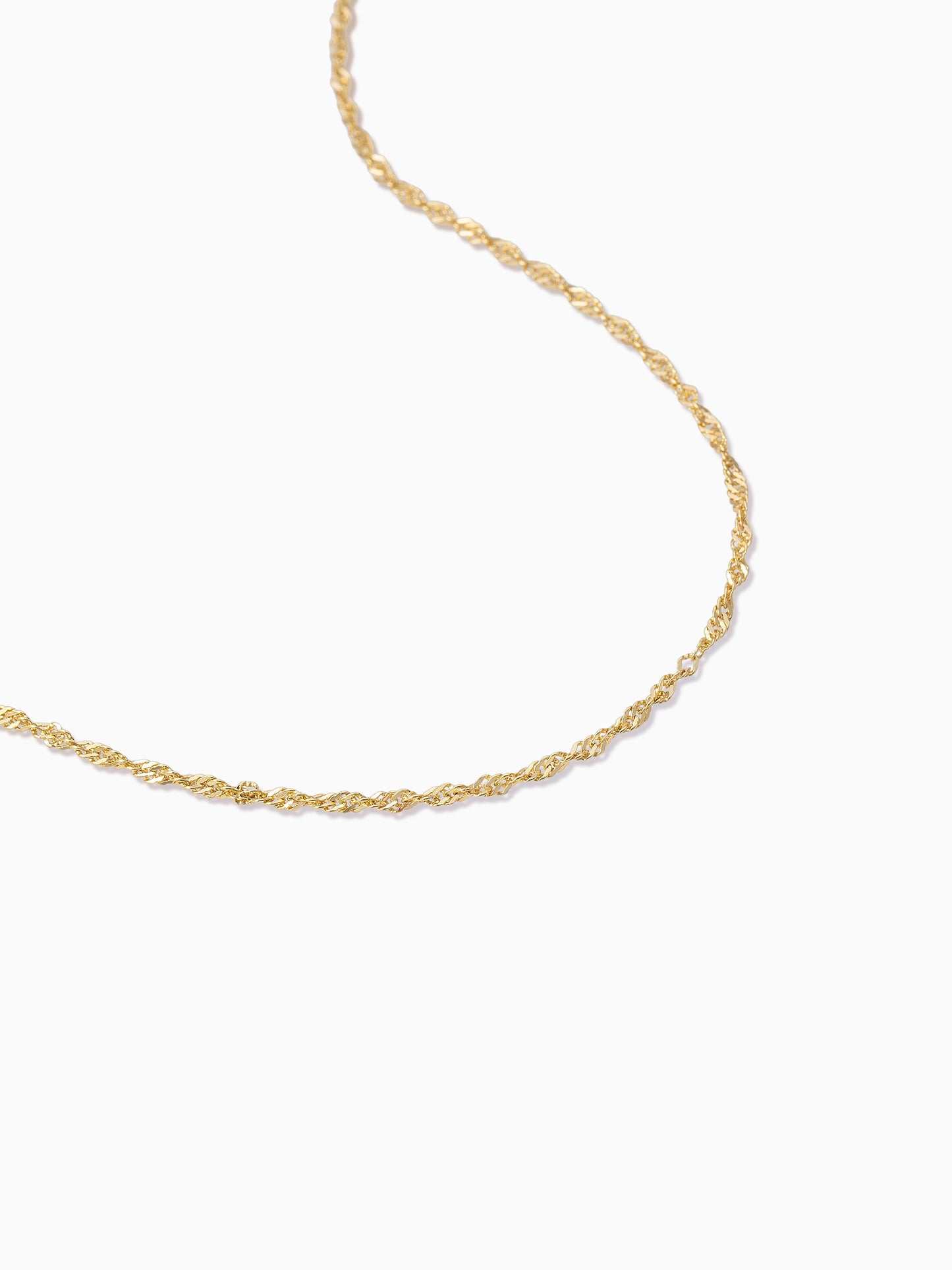 Collier en vermeil à chaîne torsadée