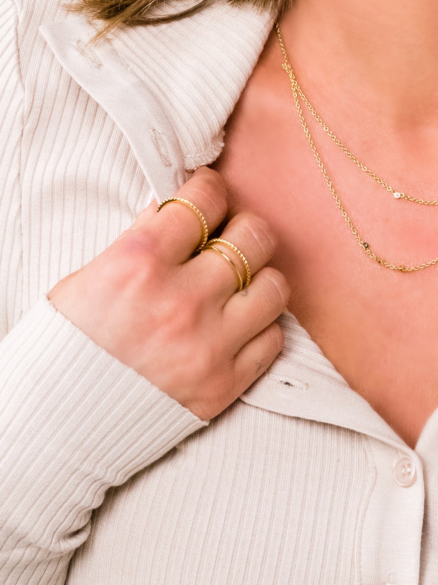 Bague en vermeil Simple Life