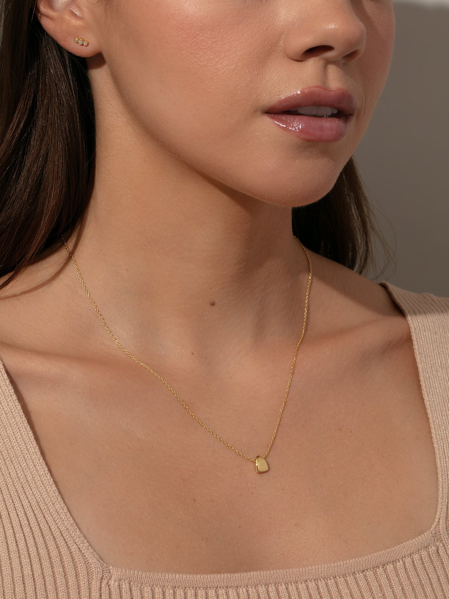 Collier pendentif orbe en vermeil