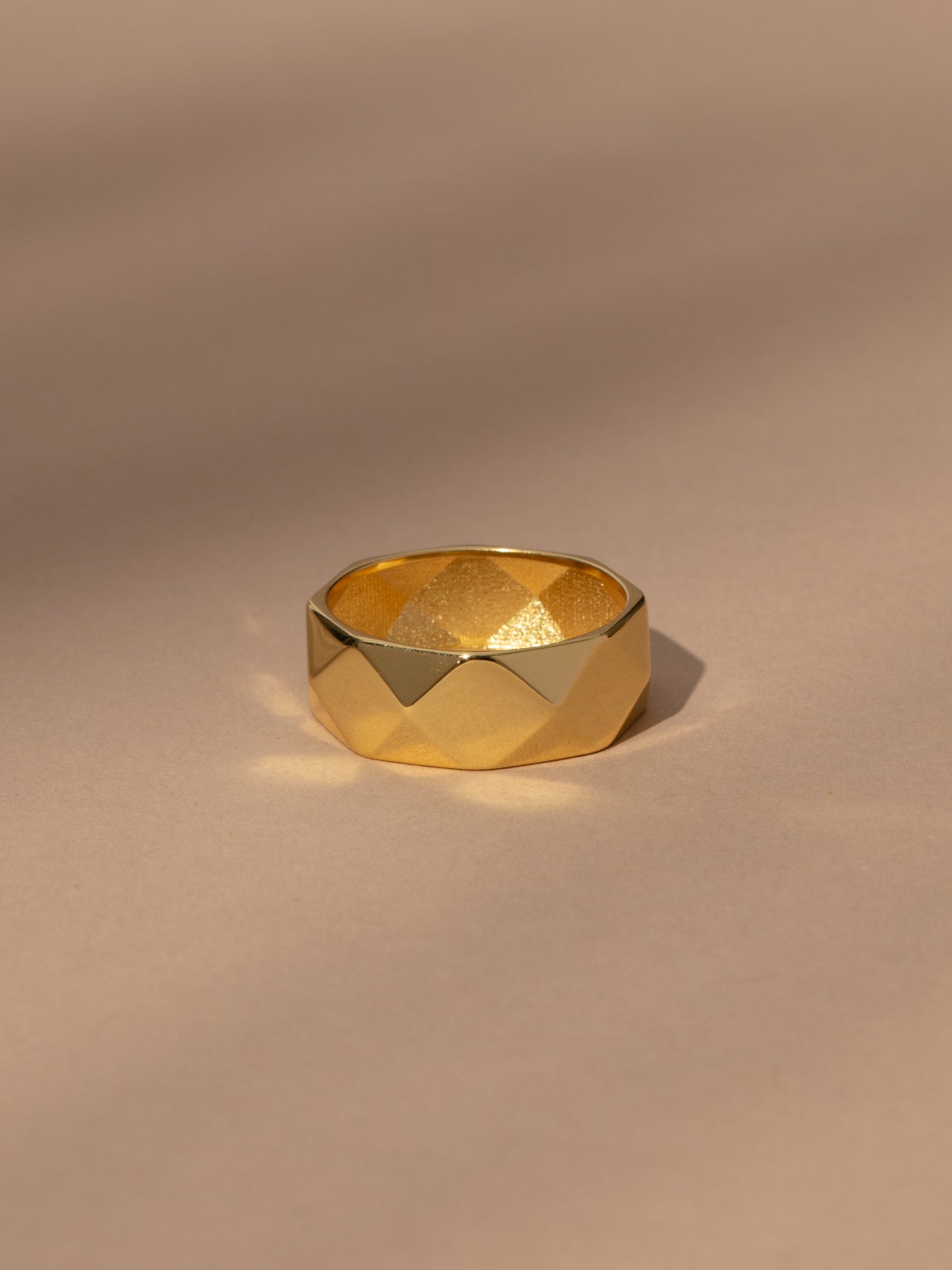 Bague en vermeil à clous audacieux