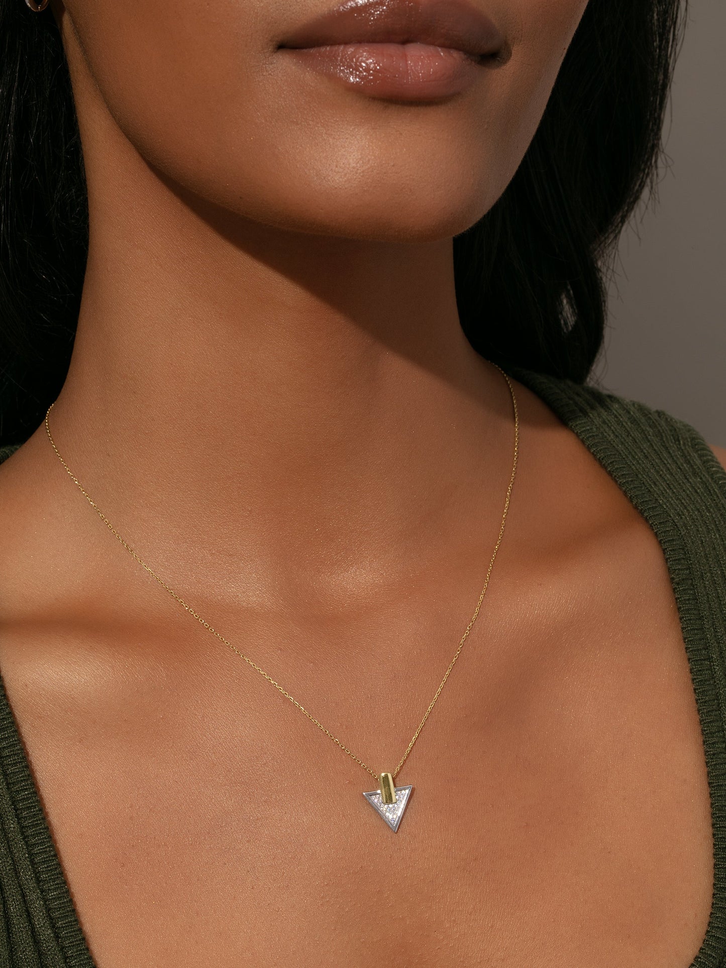 Collier pendentif mixte Desire