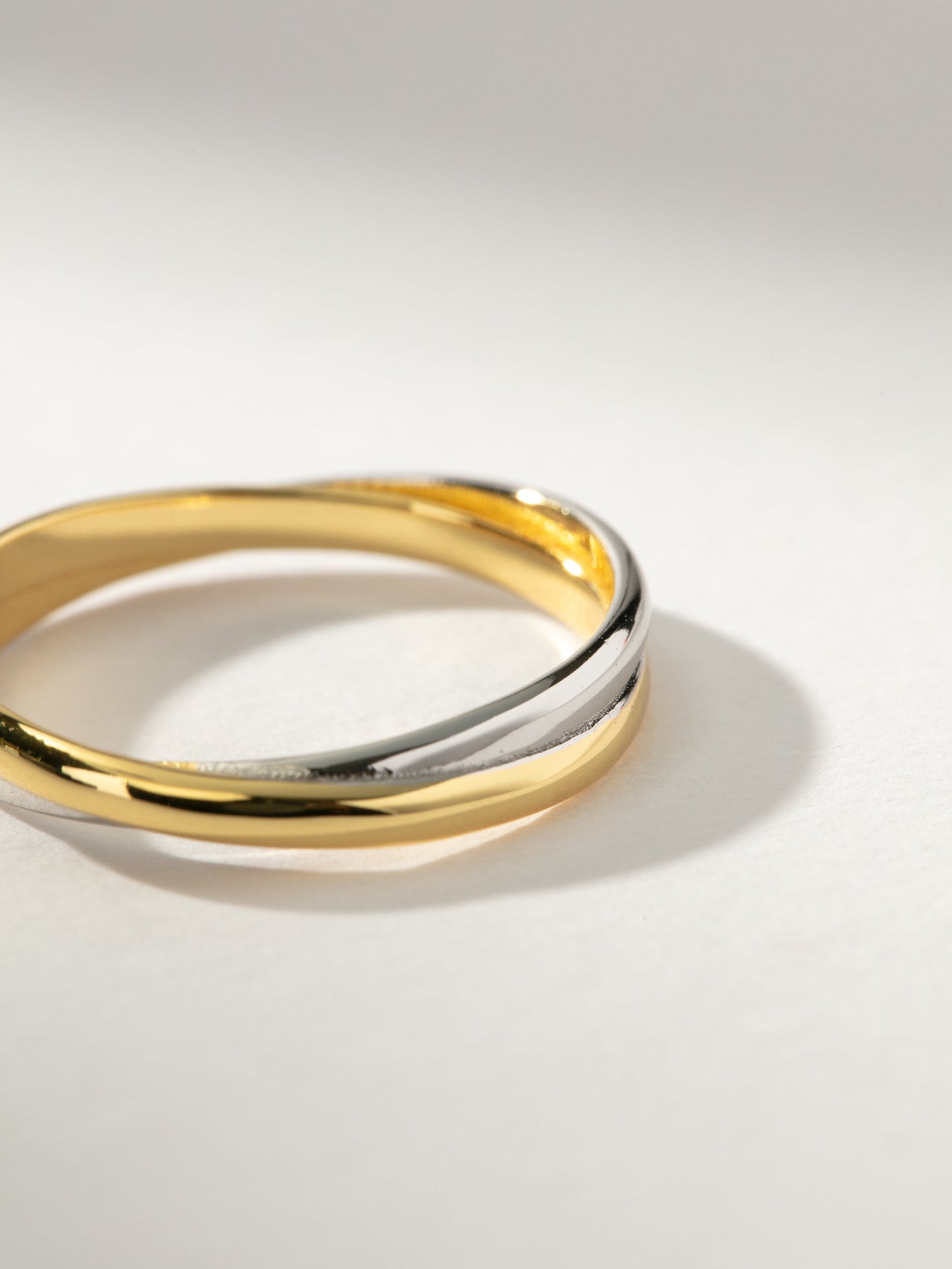 Bague mixte croisée