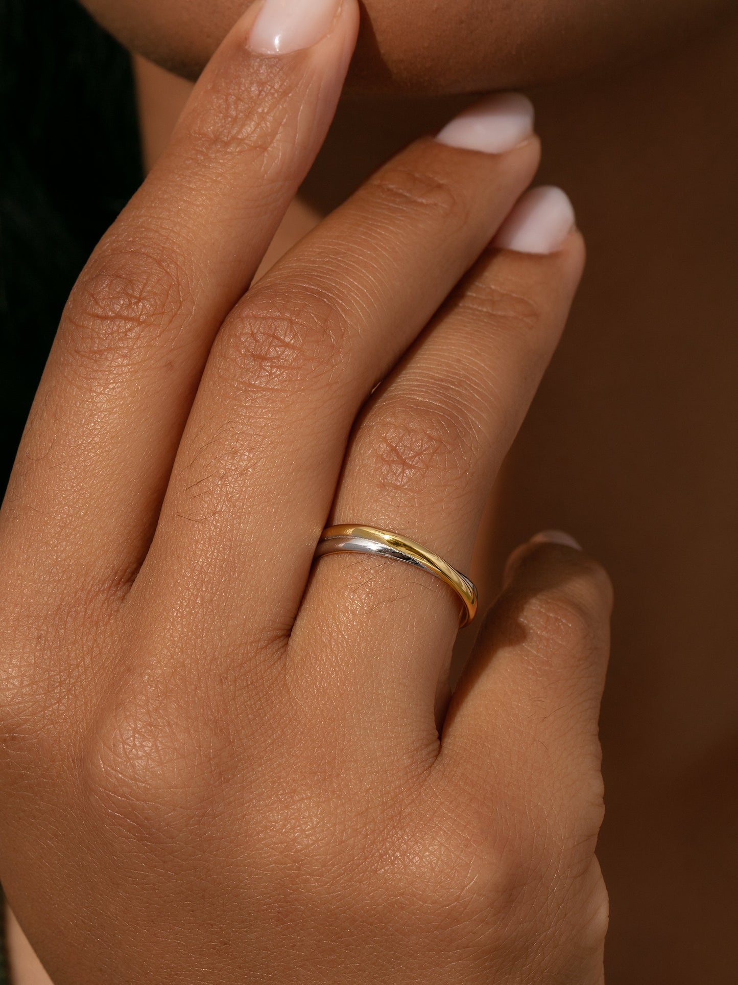 Bague mixte croisée