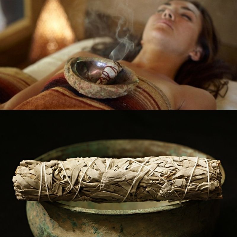 Weiße Salbei-Räucherstäbchen – zur Reinigung von Negativität