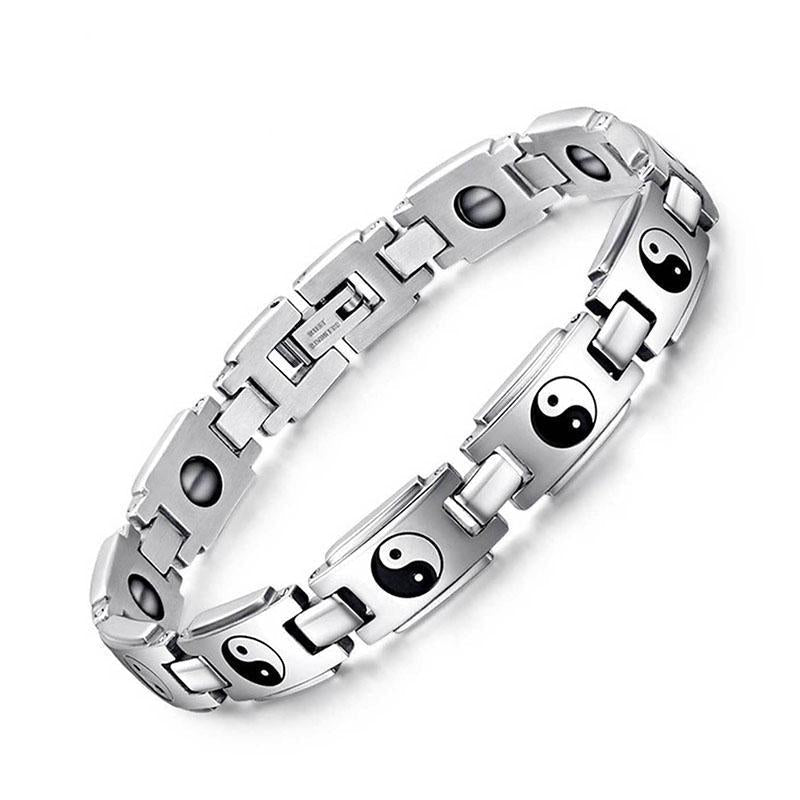 Bracelet de bien-être magnétique Yin Yang - Pour l'auto-guérison