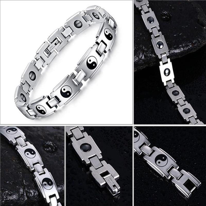 Bracelet de bien-être magnétique Yin Yang - Pour l'auto-guérison