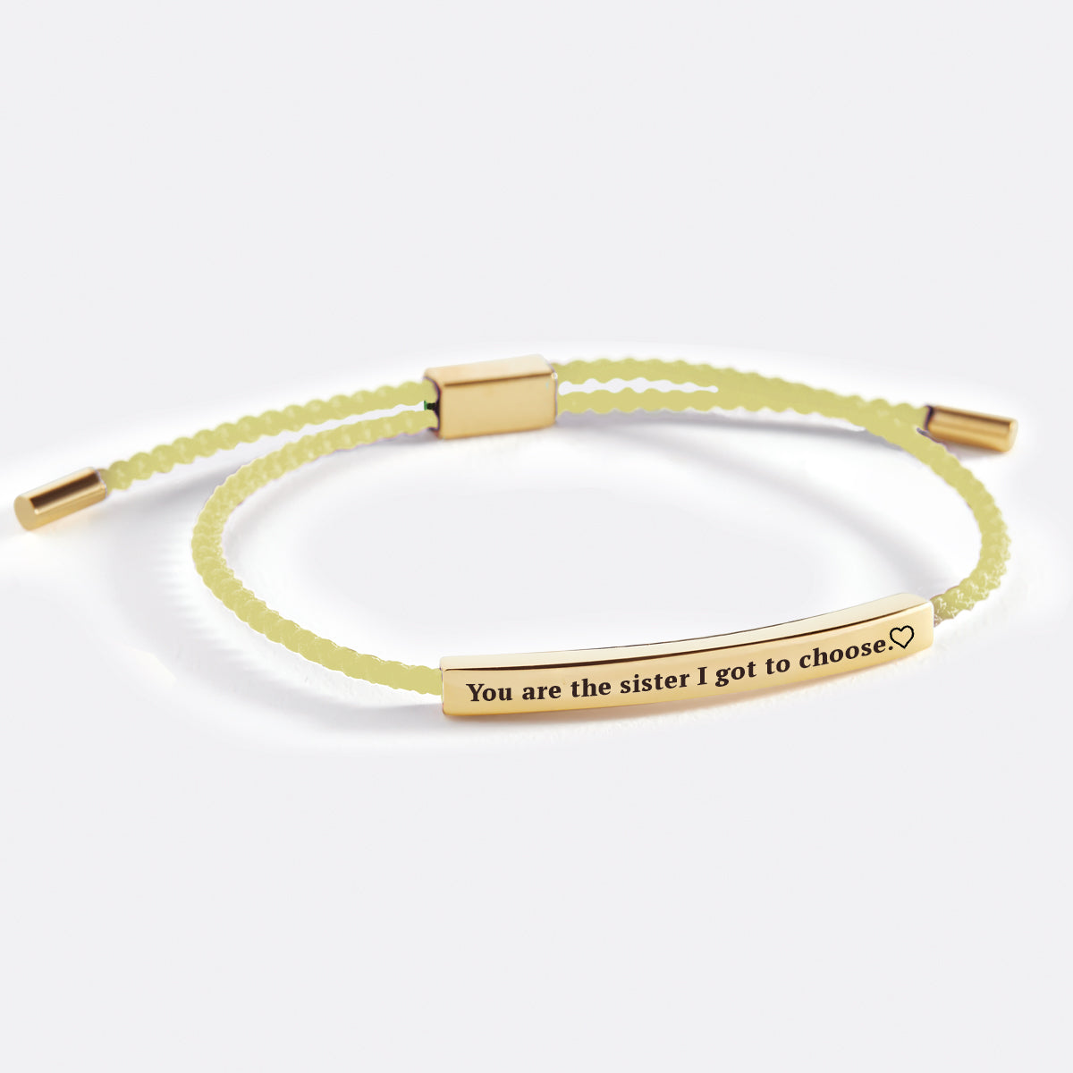 Du bist die Schwester, die ich wählen durfte – Inspire-Armband