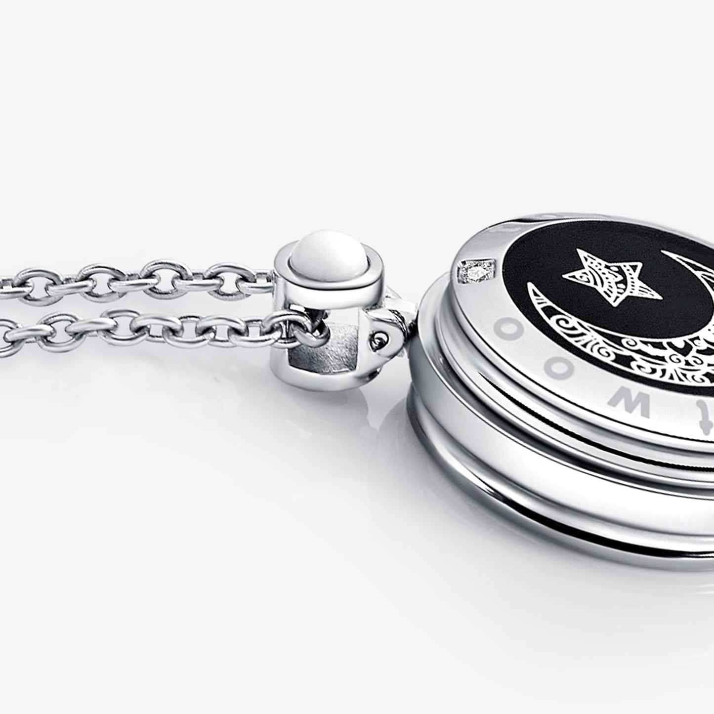 Ensemble de colliers Sun&Moon Touch avec agate naturelle pour deux personnes