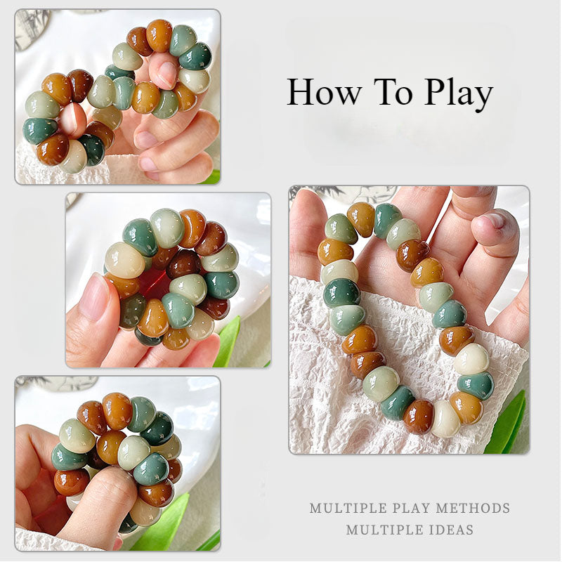 Garlic Clove Bodhi Stress Relief Bracelet 14mm (Multiple Colors Available)