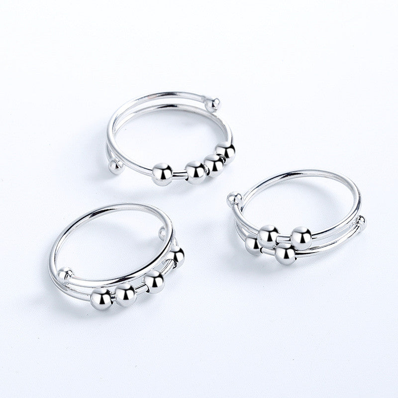 Bague Fidget réglable en perles