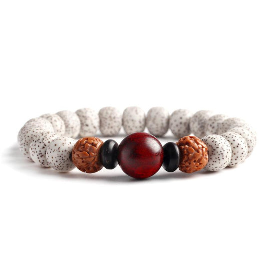 Bracelet de méditation bouddhiste - Perles de rocaille pour améliorer la concentration