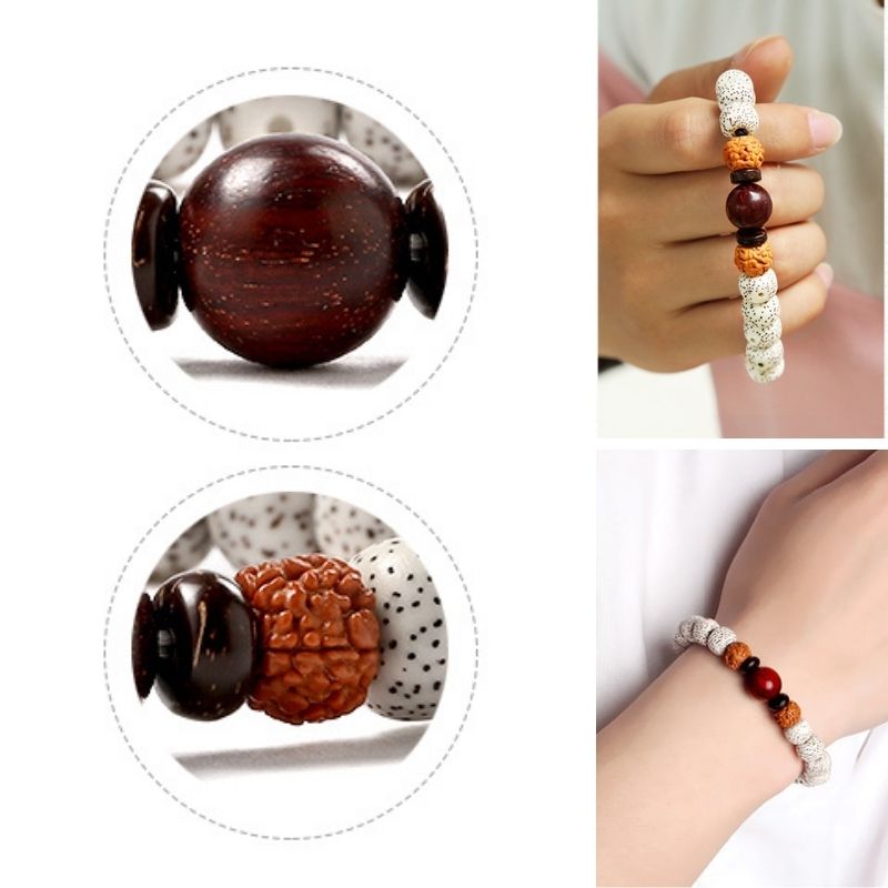 Bracelet de méditation bouddhiste - Perles de rocaille pour améliorer la concentration