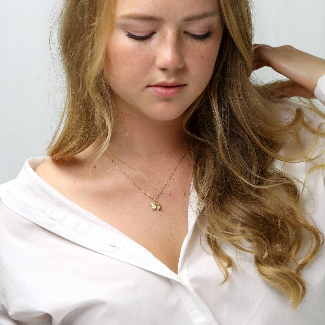 Collier pendentif papillon