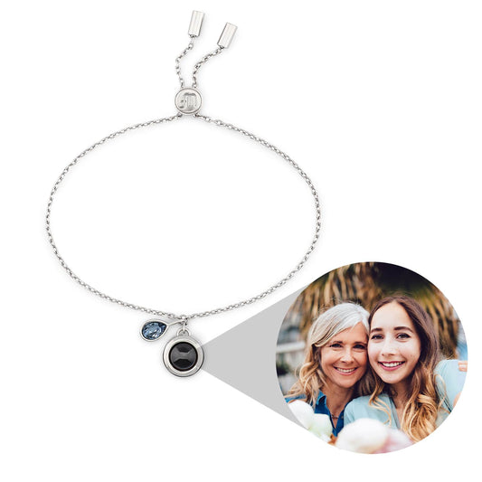 Bracelet coulissant personnalisé avec pierre de naissance