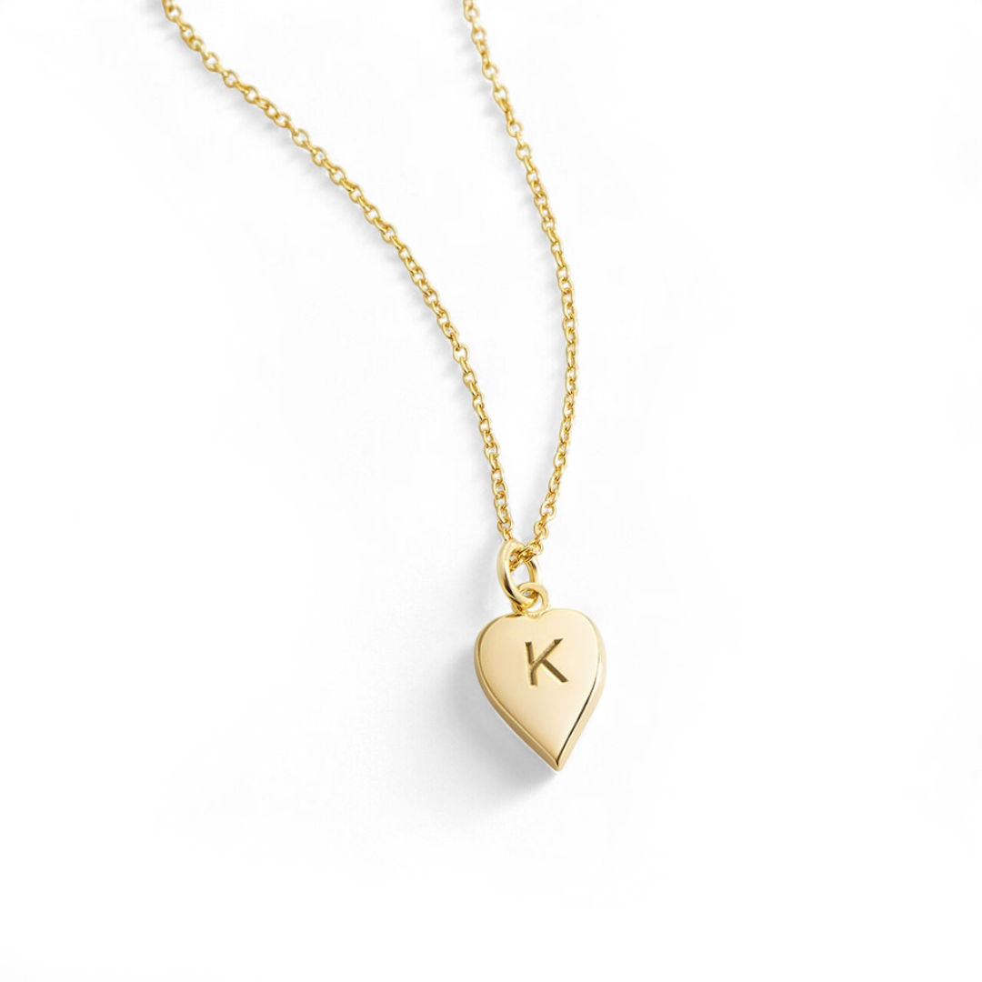 Coeur Stacking Initial Charm Necklace