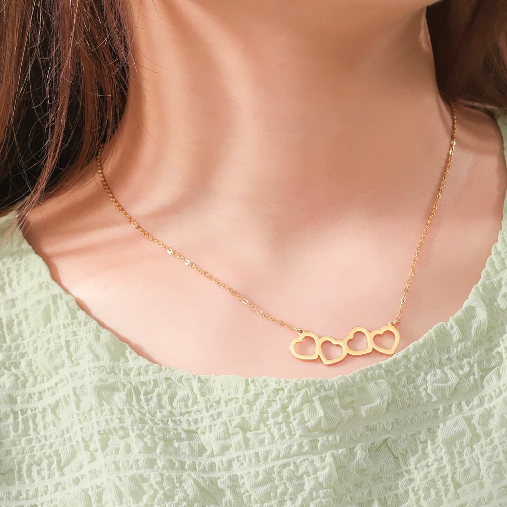 Collier pendentif connecté Love Hearts