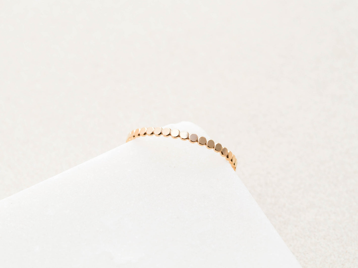 Bague à bande plate solide