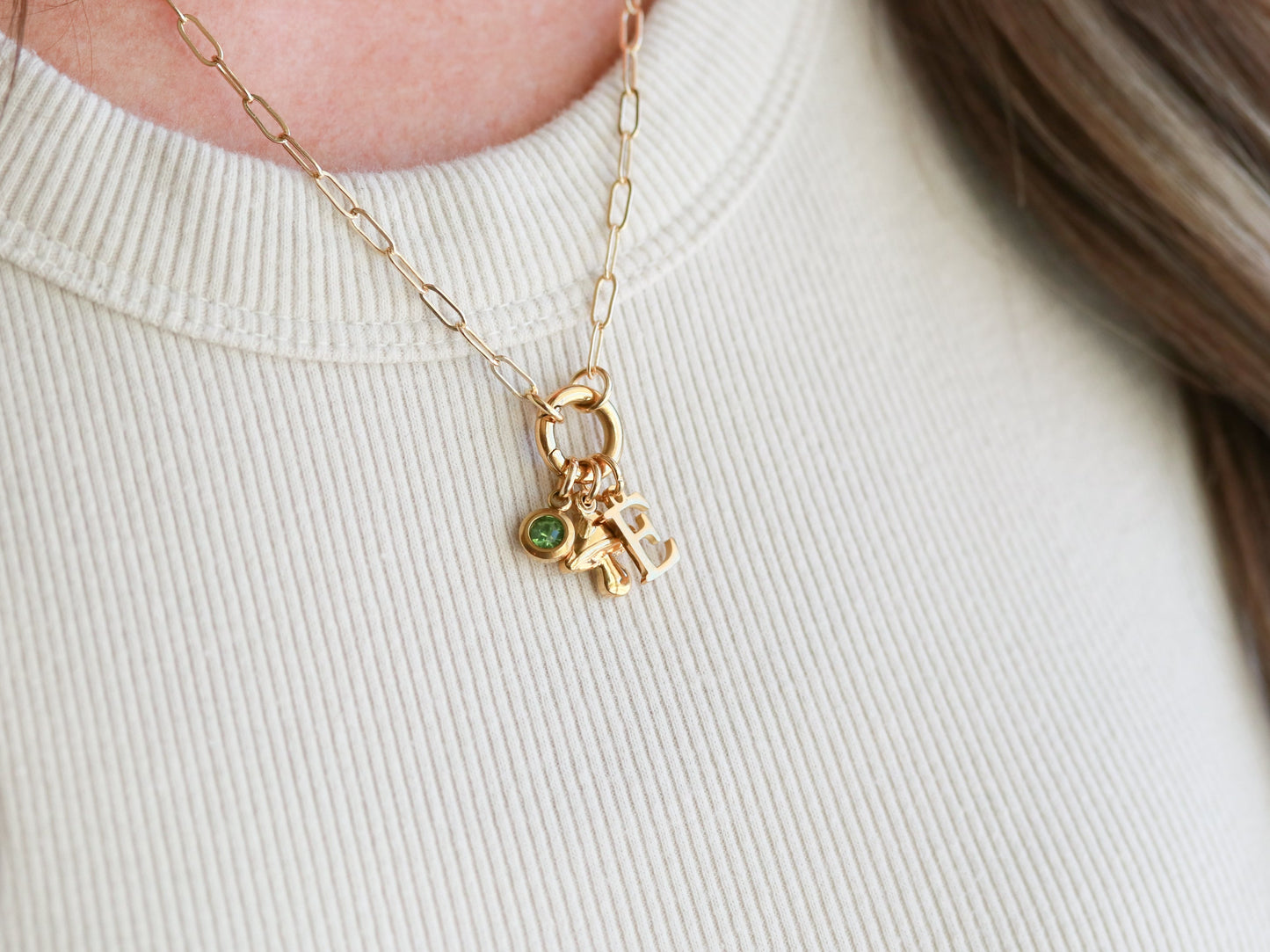Spring Ring Charm Necklace