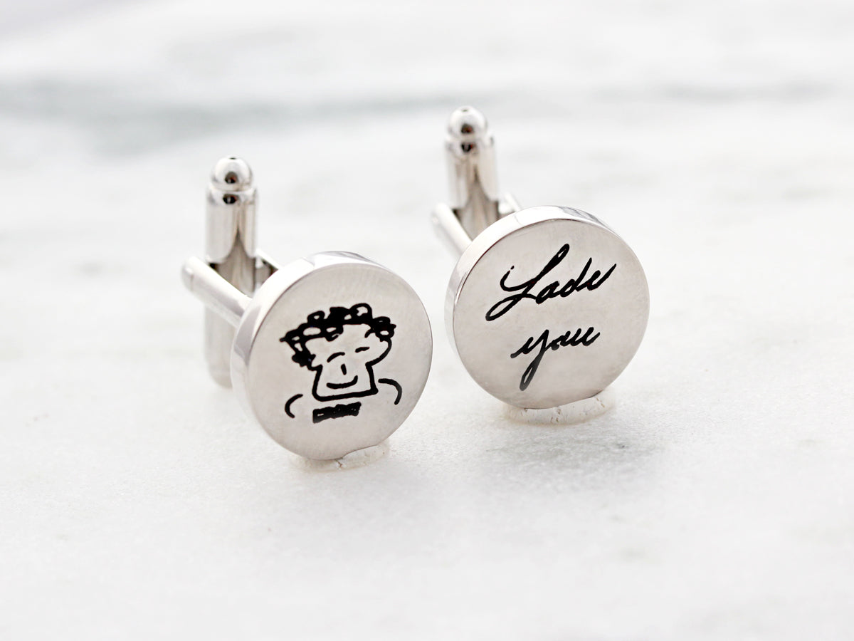 Handwriting Cuff Links - Wear fortune