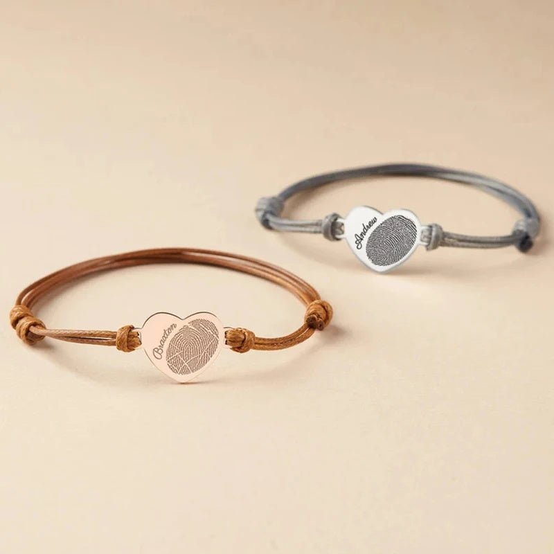 Embrace Memories Fingerabdruck-Charm-Armband