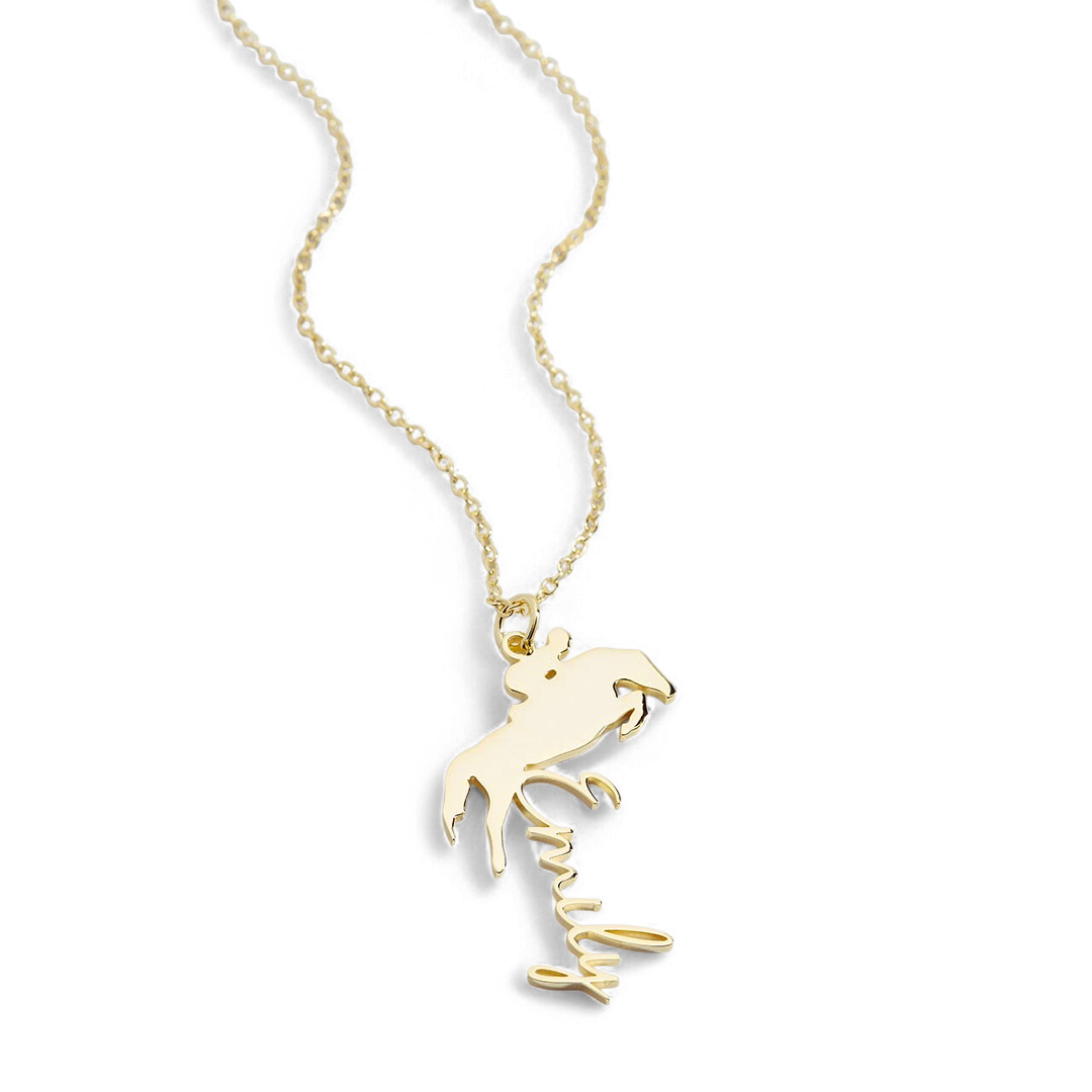 Equestrian Name Necklace