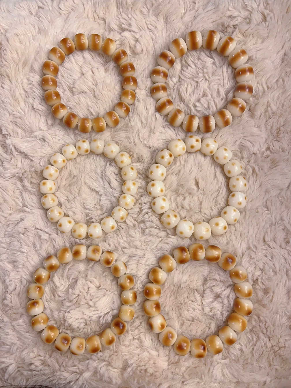 Bodhi-Armbänder der Serie „Holzkohle gebrannte“