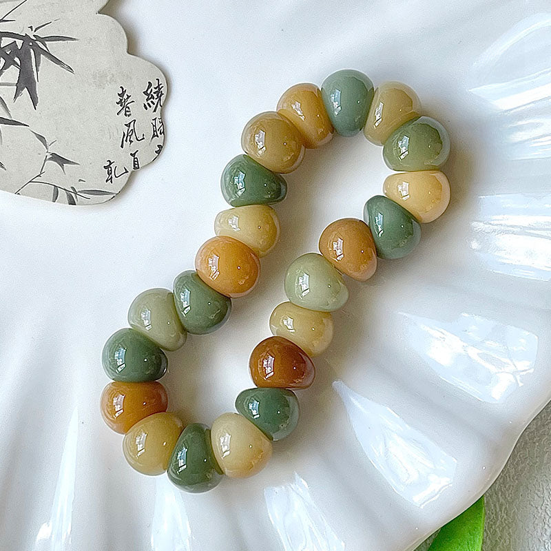 Garlic Clove Bodhi Stress Relief Bracelet 14mm (Multiple Colors Available)