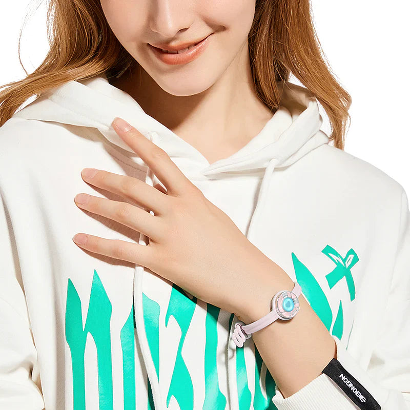 Bracelets tactiles Candy Wave (bleu foncé + rose)